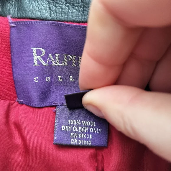 Ralph Lauren Collection Purple Label Red Single Breasted Equestrian Blazer